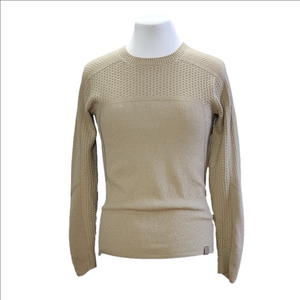 ARC'TERYX Taupe wool blend crewneck long sleeve sweater